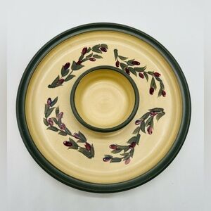 Christmas Olde Cape Cod Stoneware Vintage large 12” serving dish